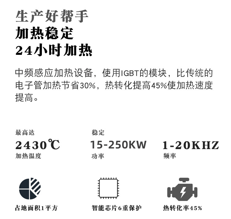 中频麻豆福利导航加热设备HTM-25AB 25KW中频加热机(图5)